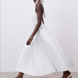 Zara poplin midi dress